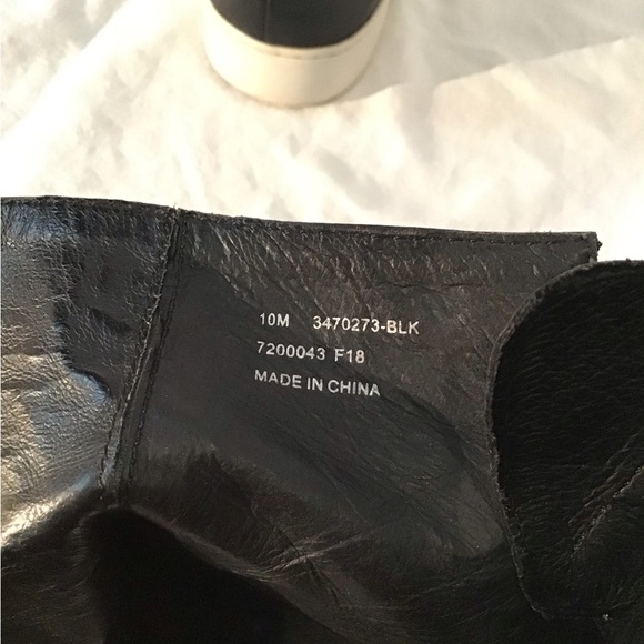 Frye Black leather high top sneakers with zipper size 10 women’s - Picture 5 of 5